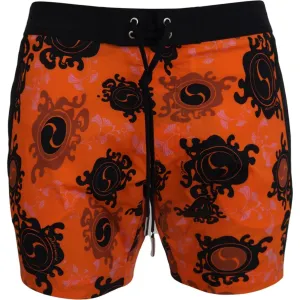 Dsquared² Chic Orange Swim Shorts Boxer for Men