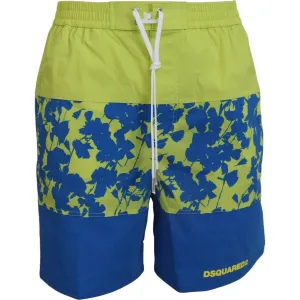 Dsquared² Exquisite Blue Green Swim Shorts Boxer