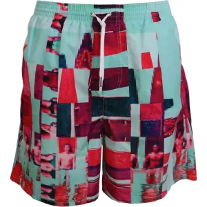 Dsquared² Multicolor Printed Swim Shorts Boxer