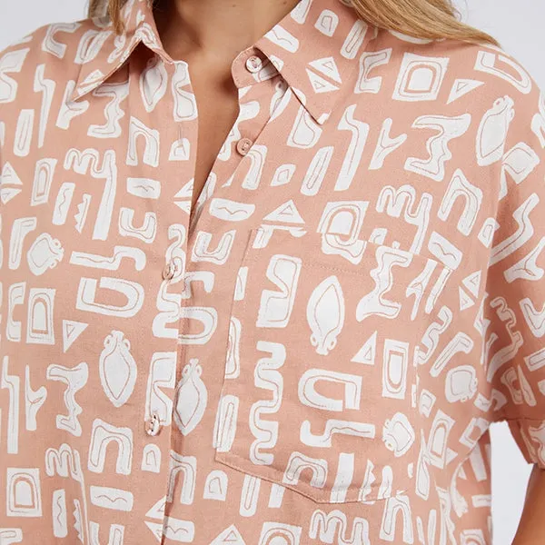 Etched Geo Shirt - Etched Geo Print