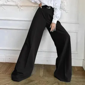 European American Leisure Fashion Wide Straight High Plus Size New Pants