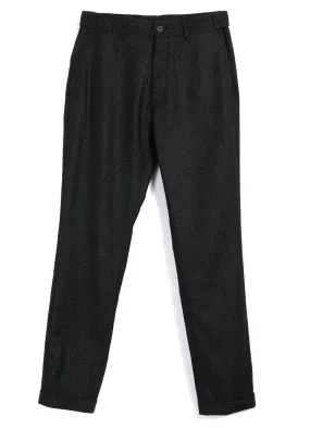 FINN | Side Buckle Regular Trousers | Black Marble