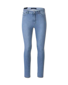 Five-Pocket Mid-Rise Skinny Jeans