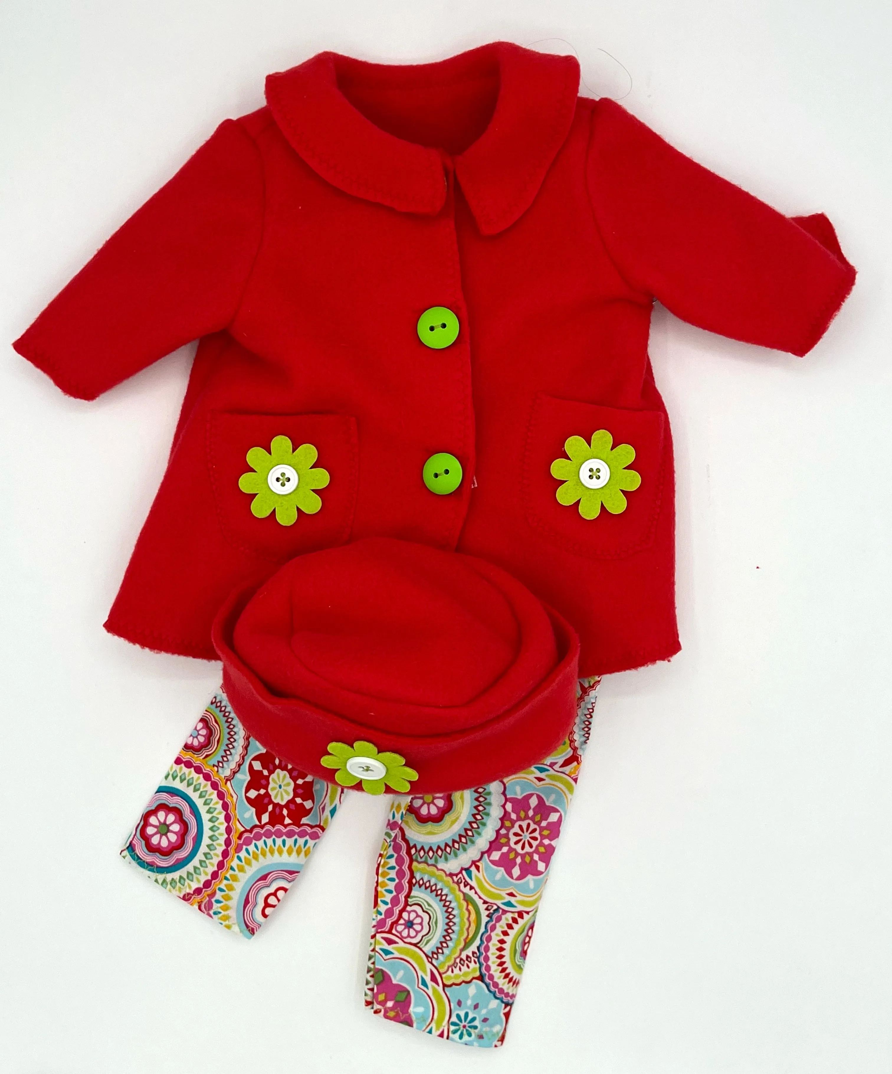 Fleece Coat with Hat and Pants