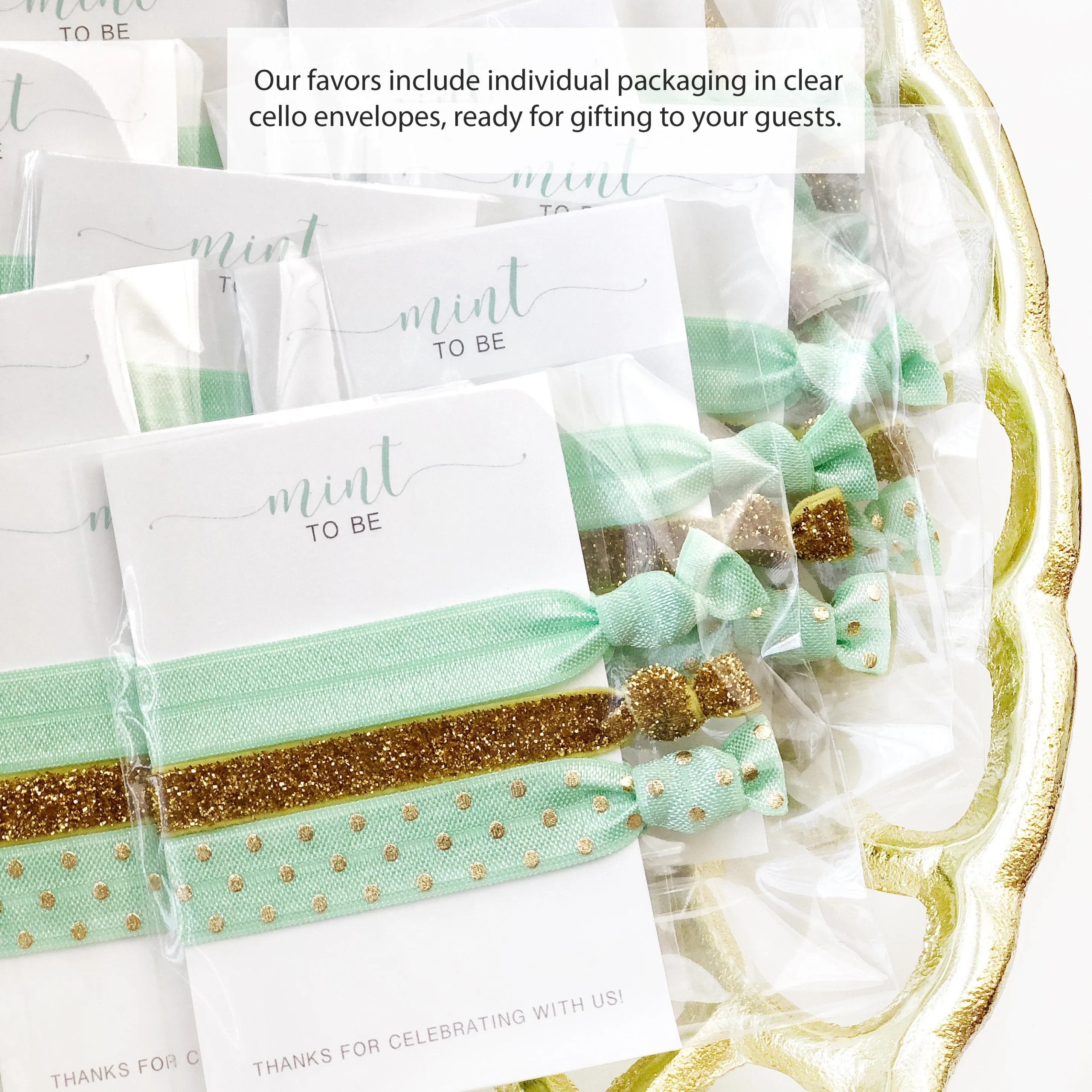 Gender Neutral Baby Shower Favors, Ready to Pop, Hair Ties