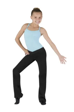 Girls V Front Boot Leg Jazz Pant by Bloch