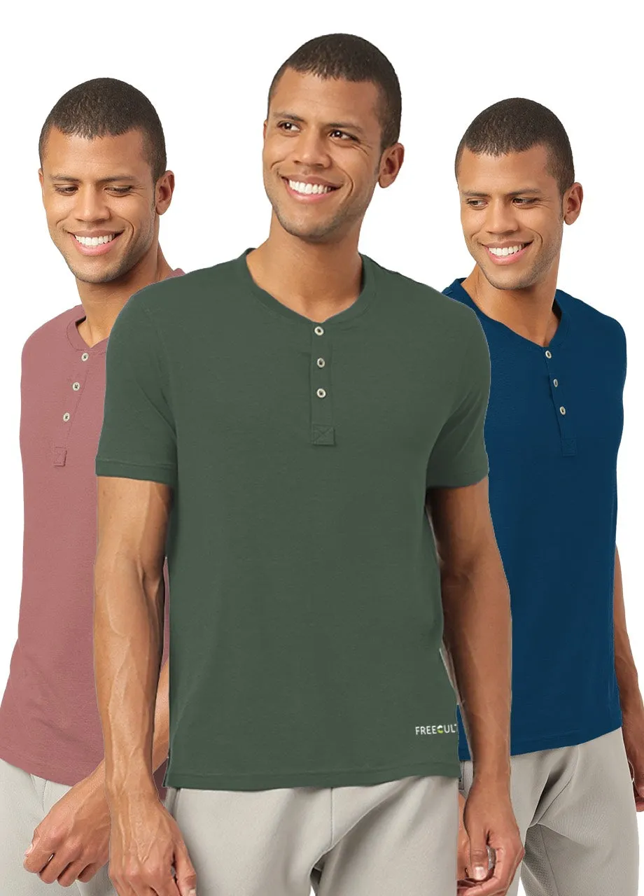 Henley 2.0 - Half Sleeves (Pack of 3)