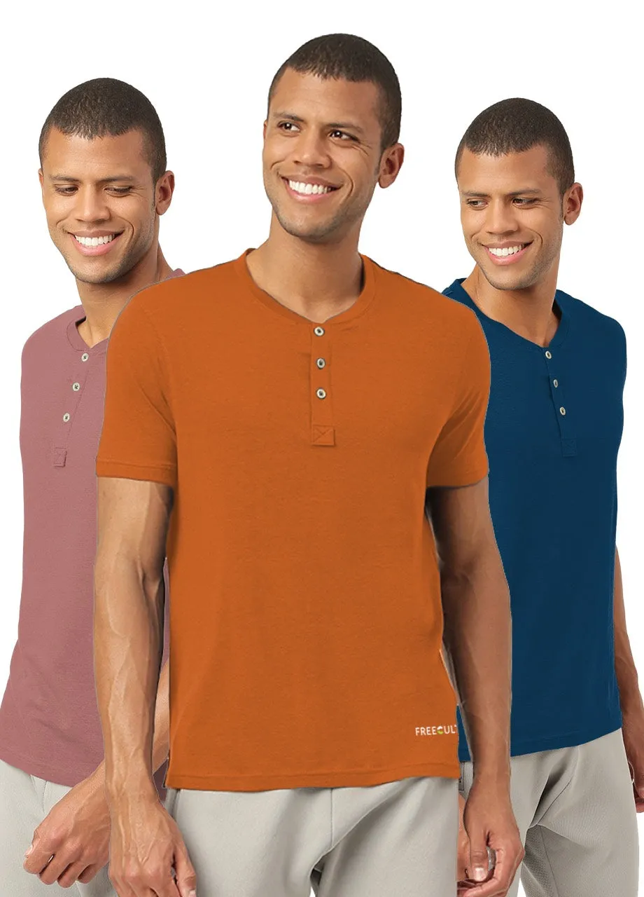 Henley 2.0 - Half Sleeves (Pack of 3)