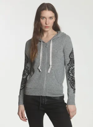 Henna Hoodie - Grey/black