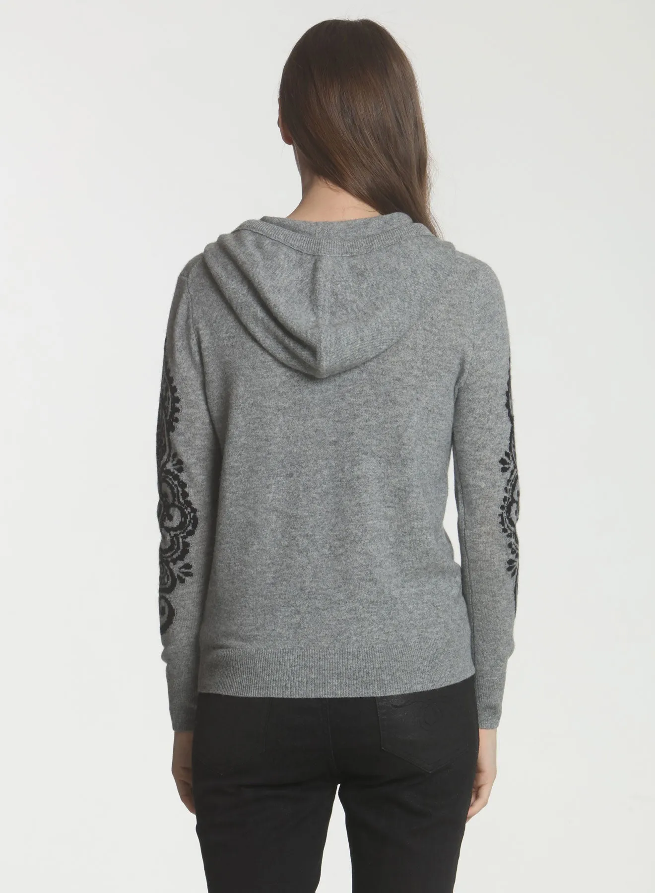 Henna Hoodie - Grey/black