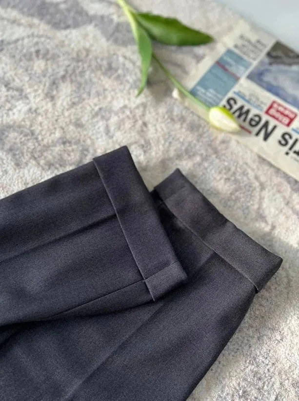 High waist gentleman trousers