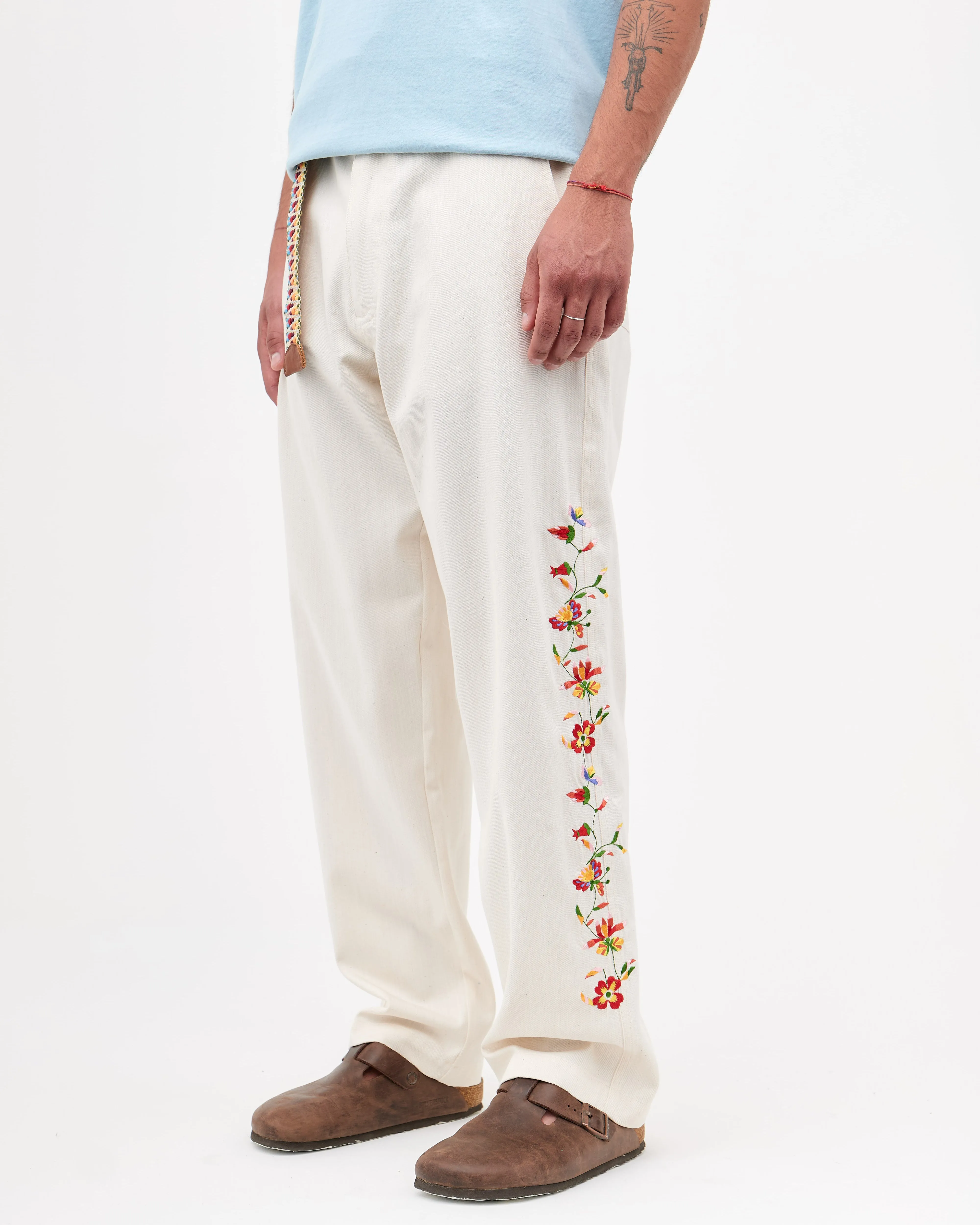 HONKER TROUSERS BLOSSOM IN ECRU