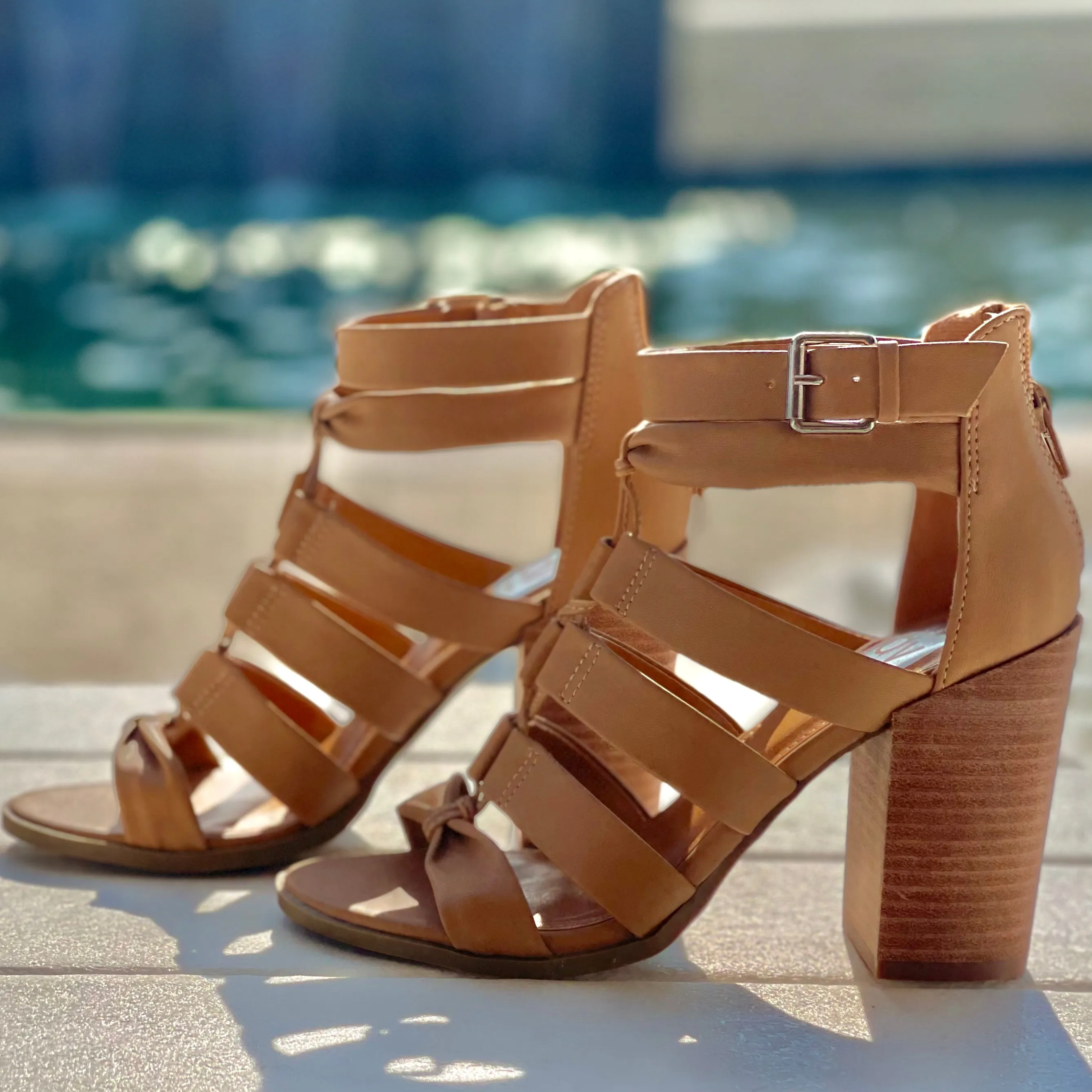 In a Haze Latte Gladiator Open Toe Sandal