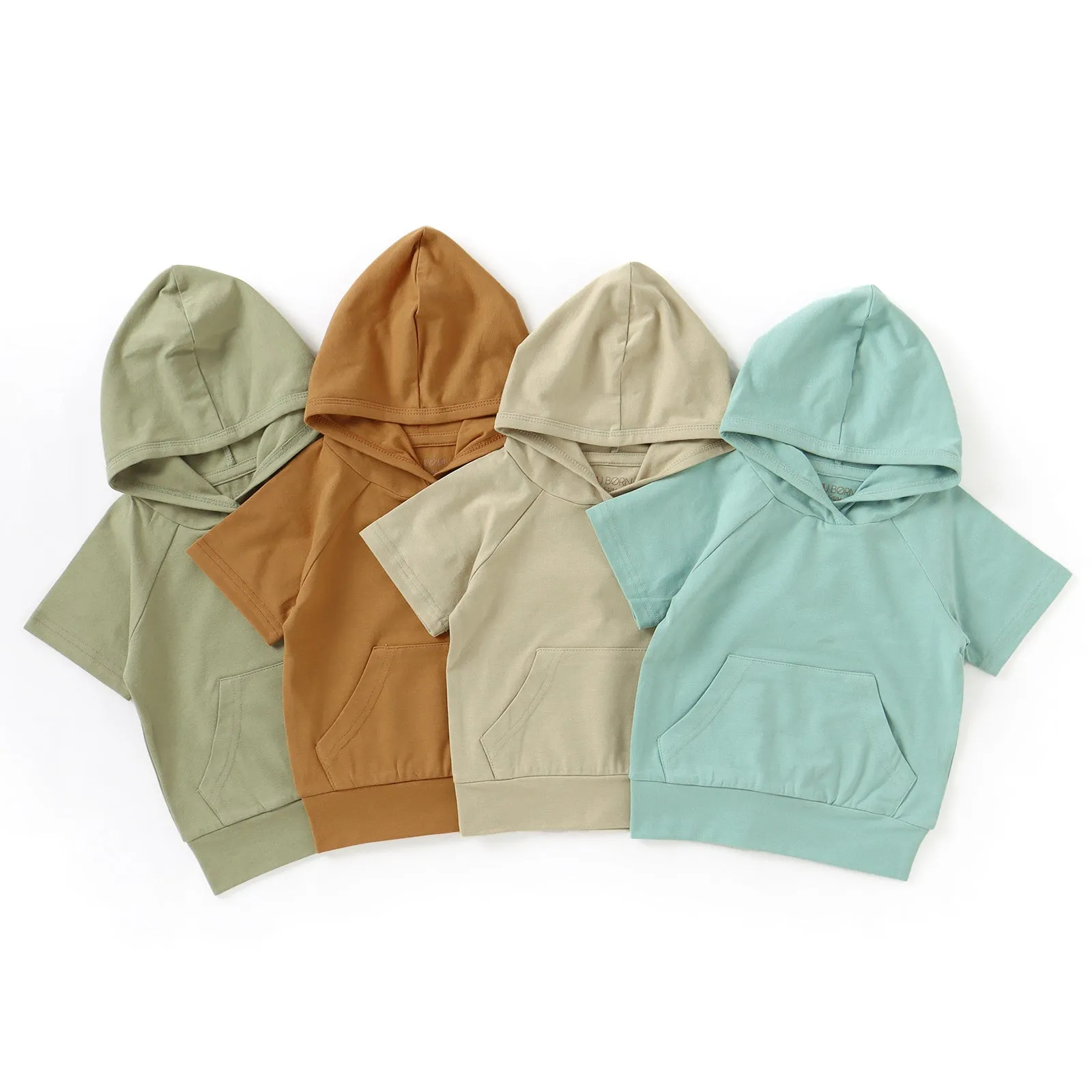 JBØRN Organic Cotton Short Sleeve Hooded Top