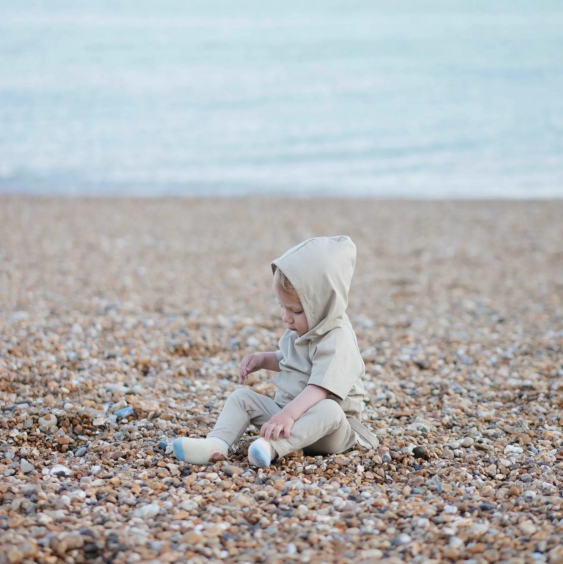 JBØRN Organic Cotton Short Sleeve Hooded Top