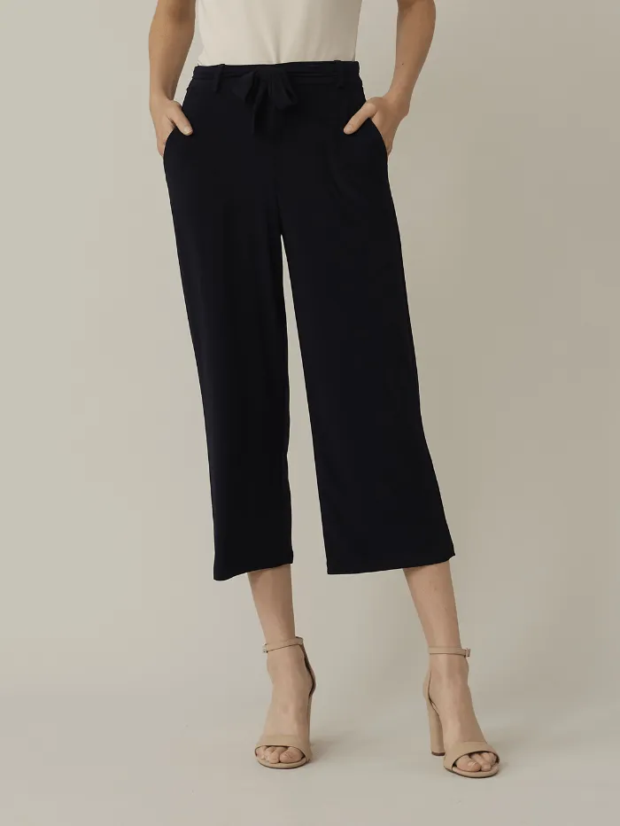 Joseph Ribkoff T Black Belted Culotte Trousers 221278 11