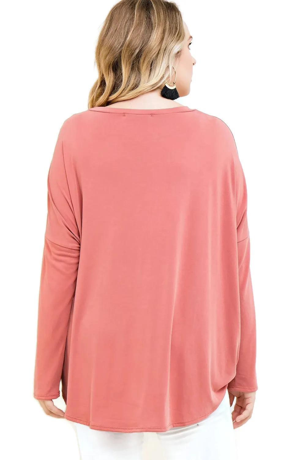 Keyhole Wrap Top, Rust