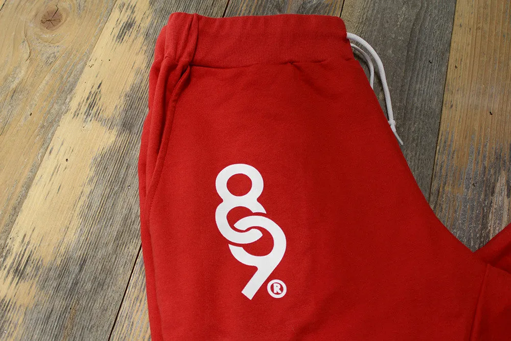 Keys French Terry Yard Shorts Fire Red