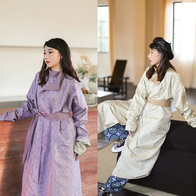 Lang Màn 浪漫 Modernized Tang Dynasty Reversible Yuanlingpao Trench Coat