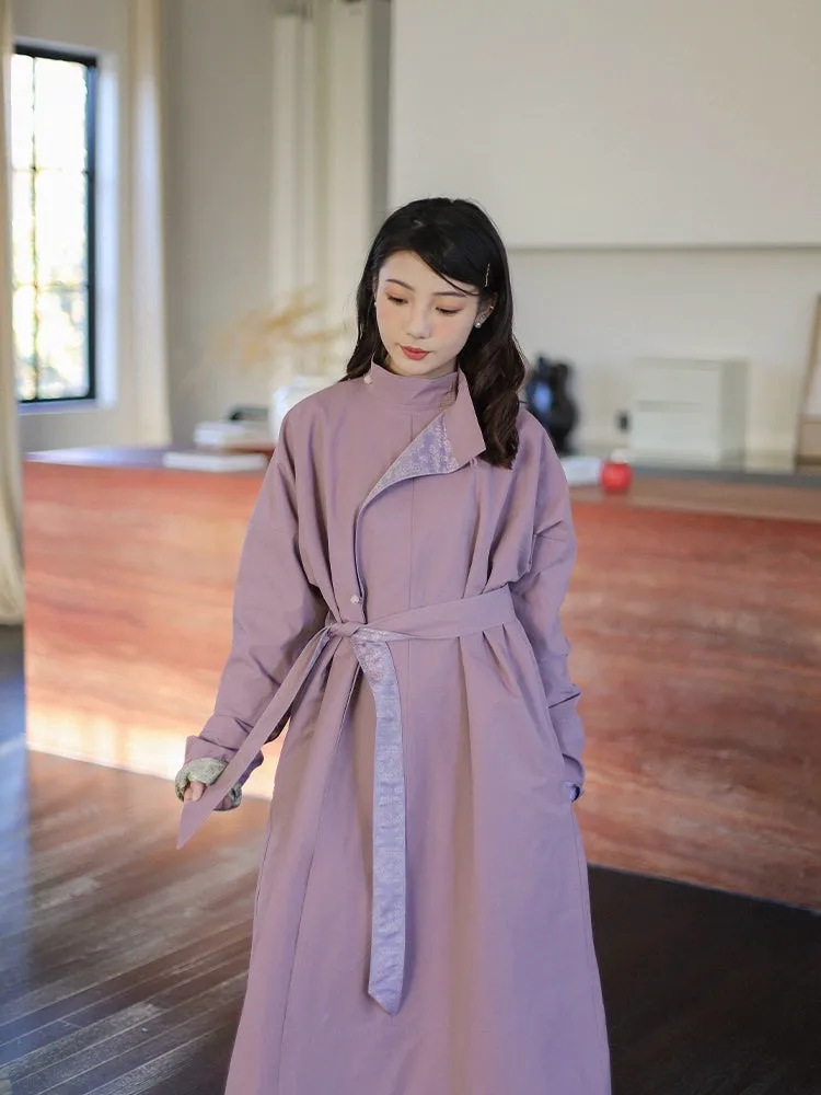 Lang Màn 浪漫 Modernized Tang Dynasty Reversible Yuanlingpao Trench Coat