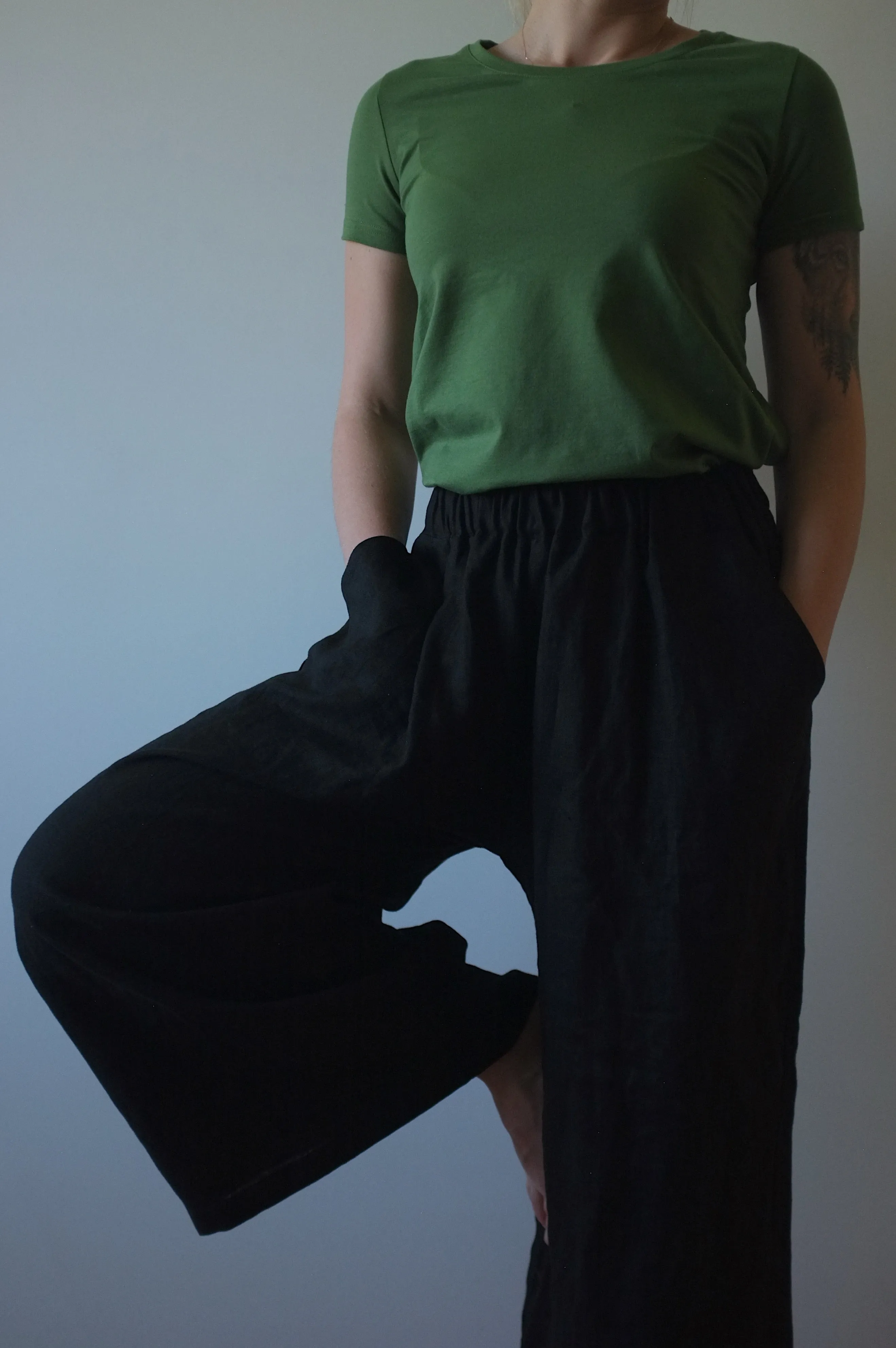 Linen MIDI Pants For Her