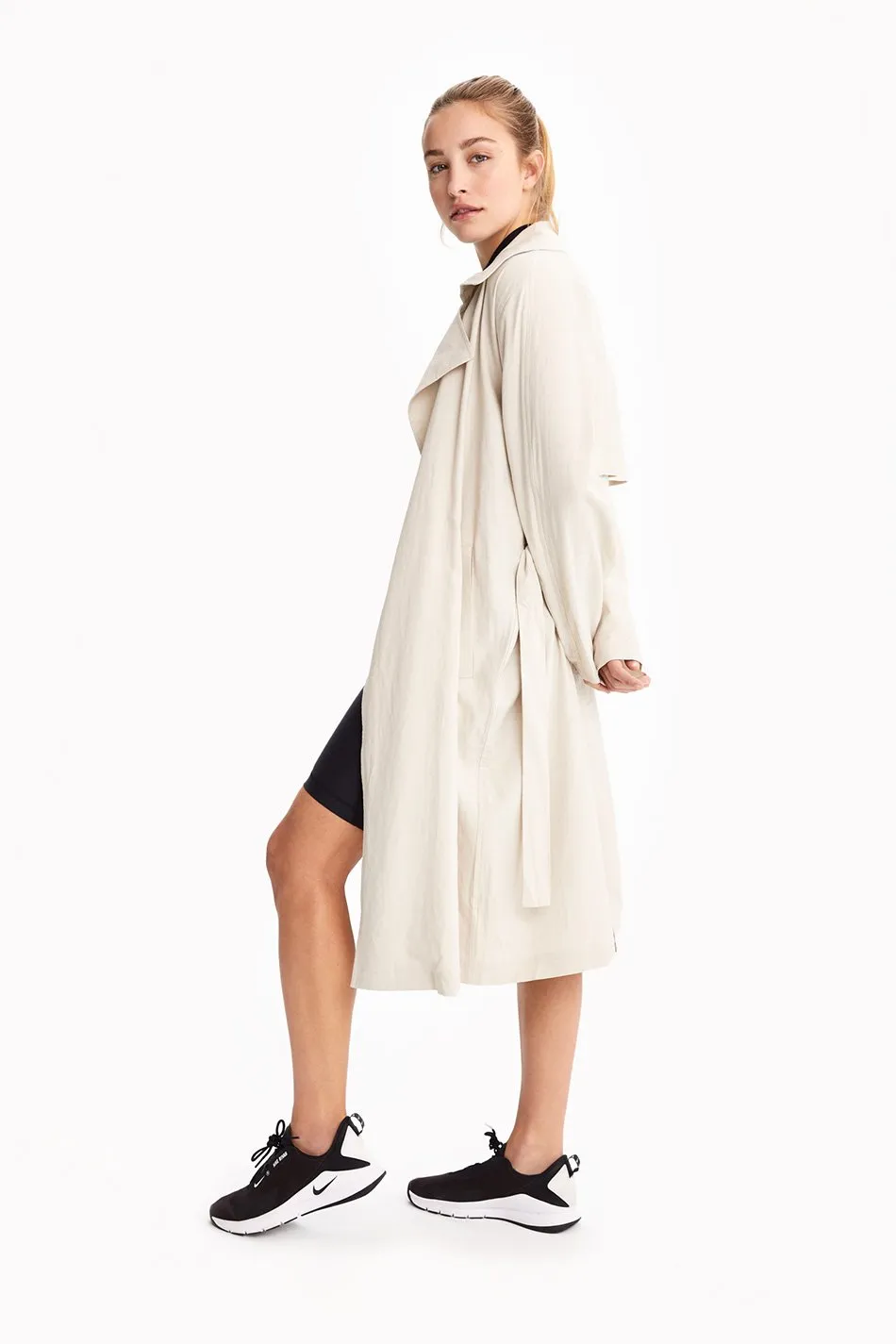 LINEN TRENCH COAT