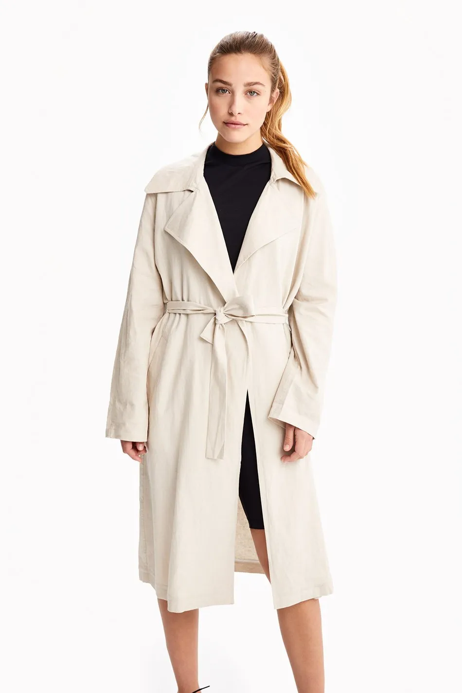 LINEN TRENCH COAT