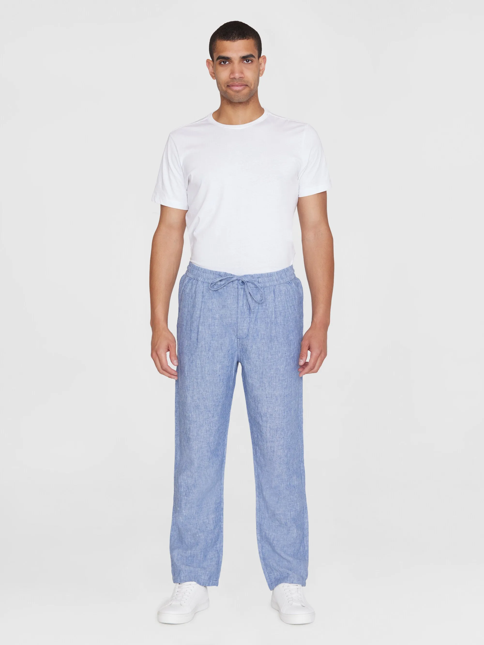 Loose linen pant - Moonlight Blue