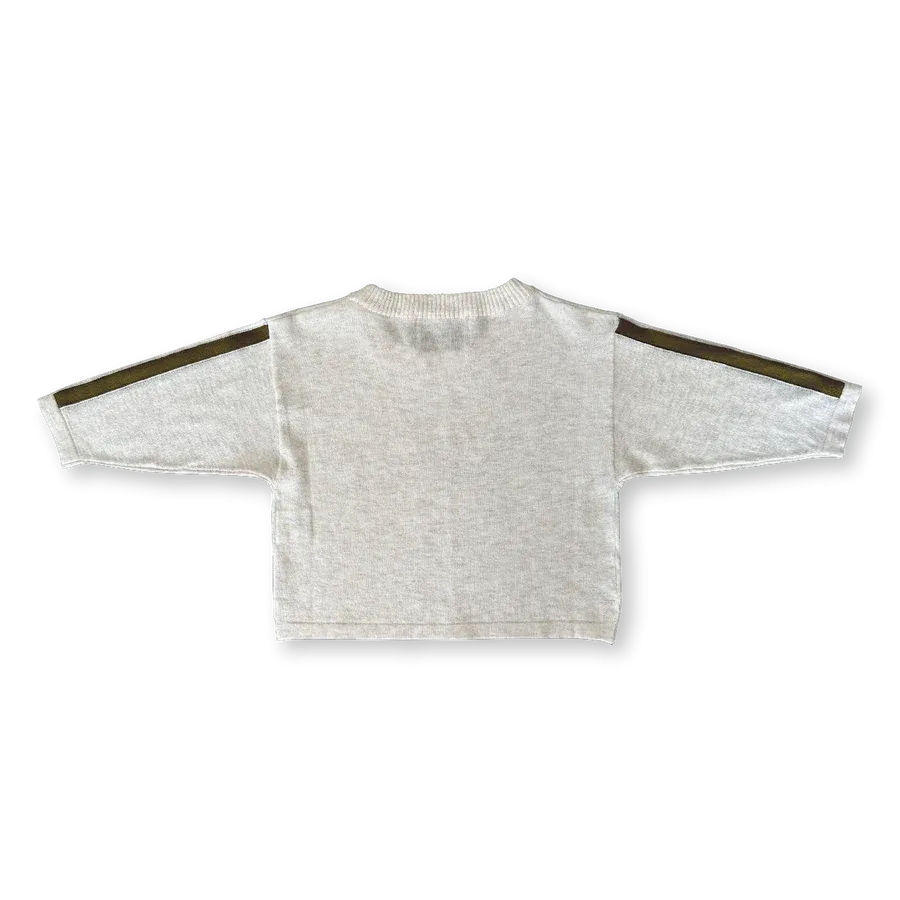 LS Stripe Tee - Coconut