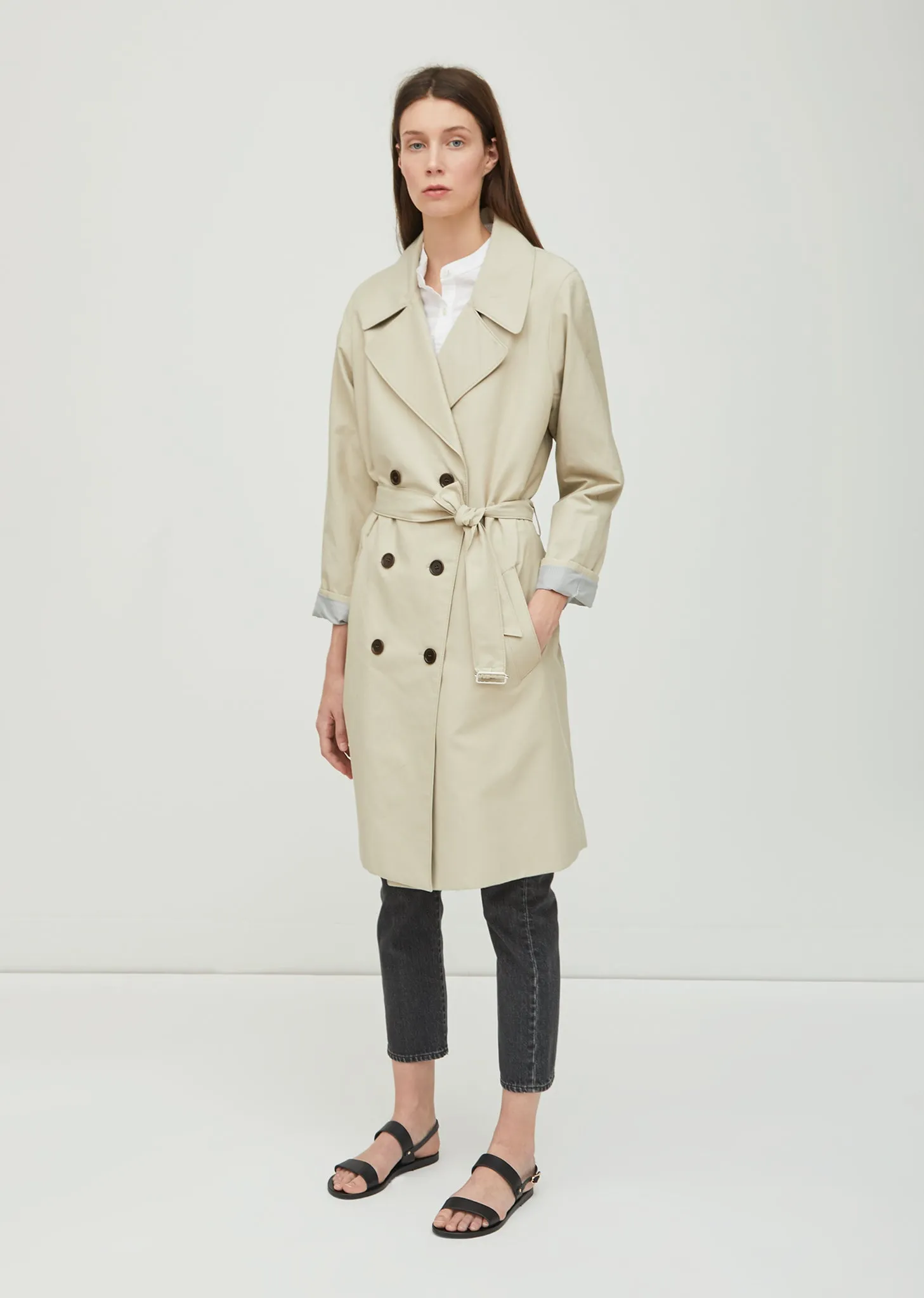 Lucile Cotton Nylon Trench Coat