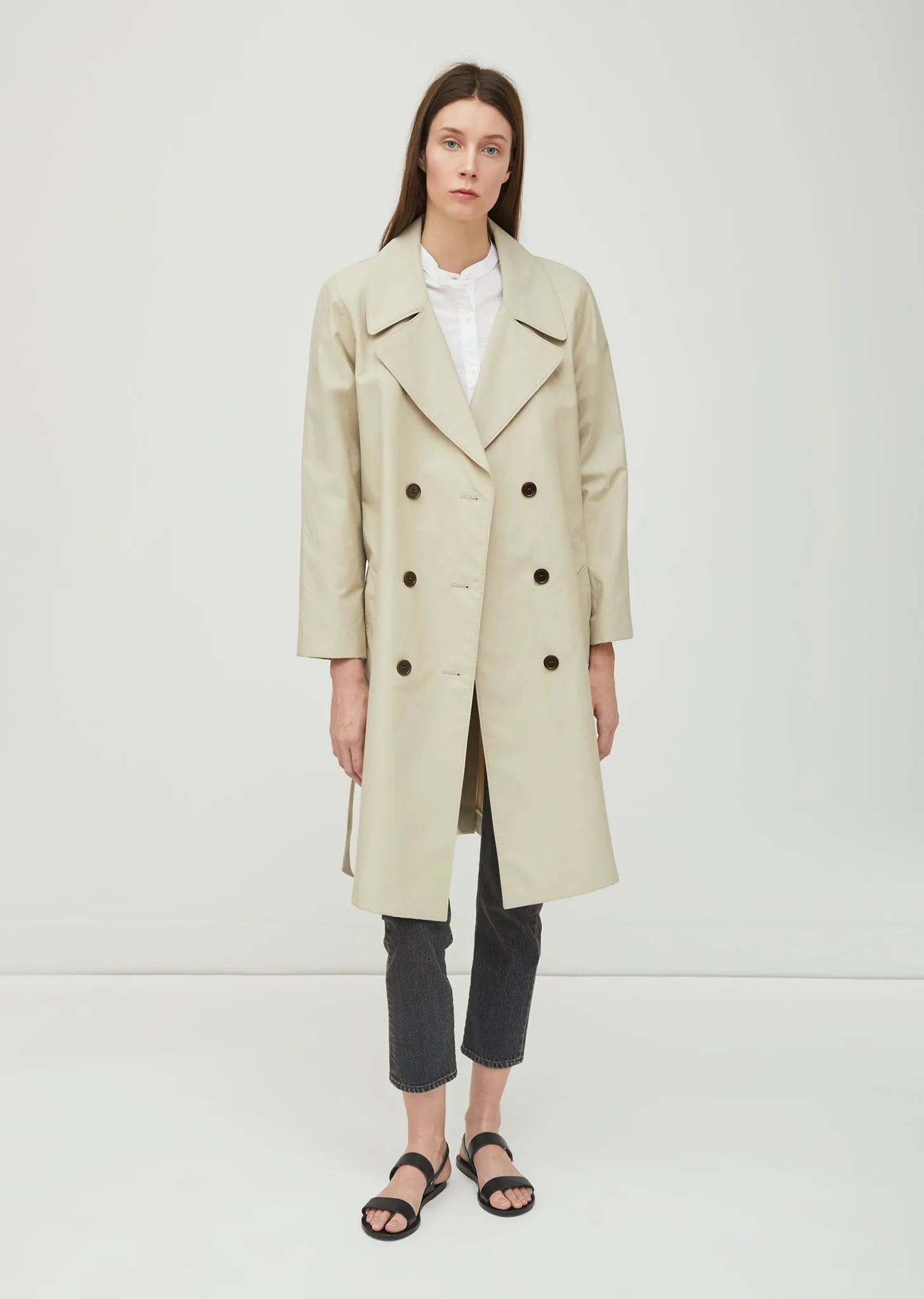 Lucile Cotton Nylon Trench Coat