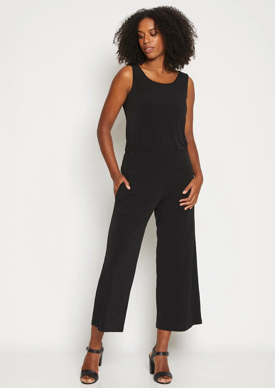 Lundie Jersey Culotte pant in Black