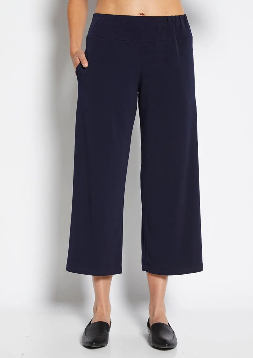 Lundie Jersey Culotte pant in Navy