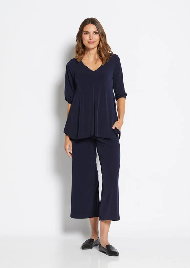 Lundie Jersey Culotte pant in Navy