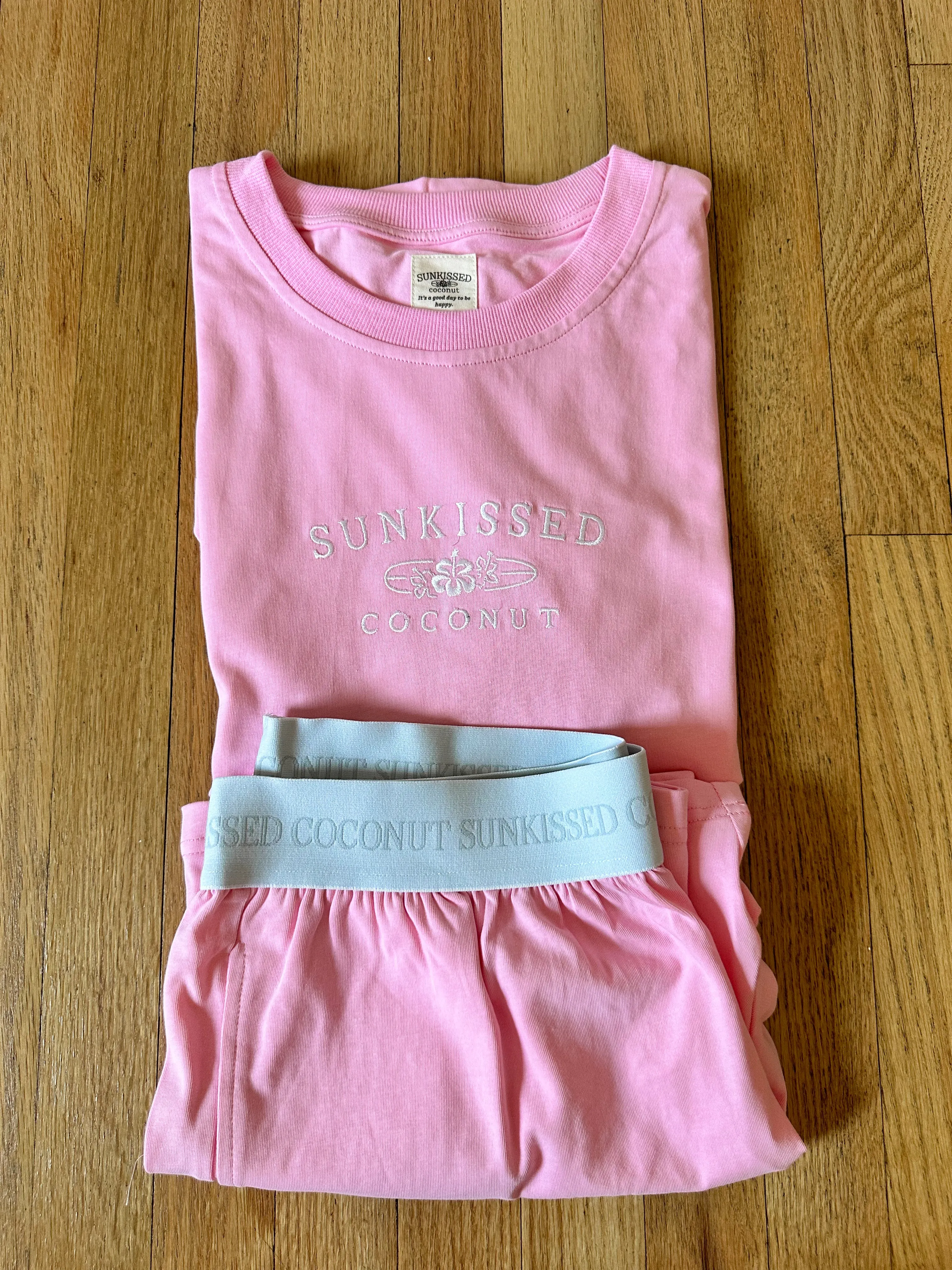 Lush Pink Basic Watercolor Shorts