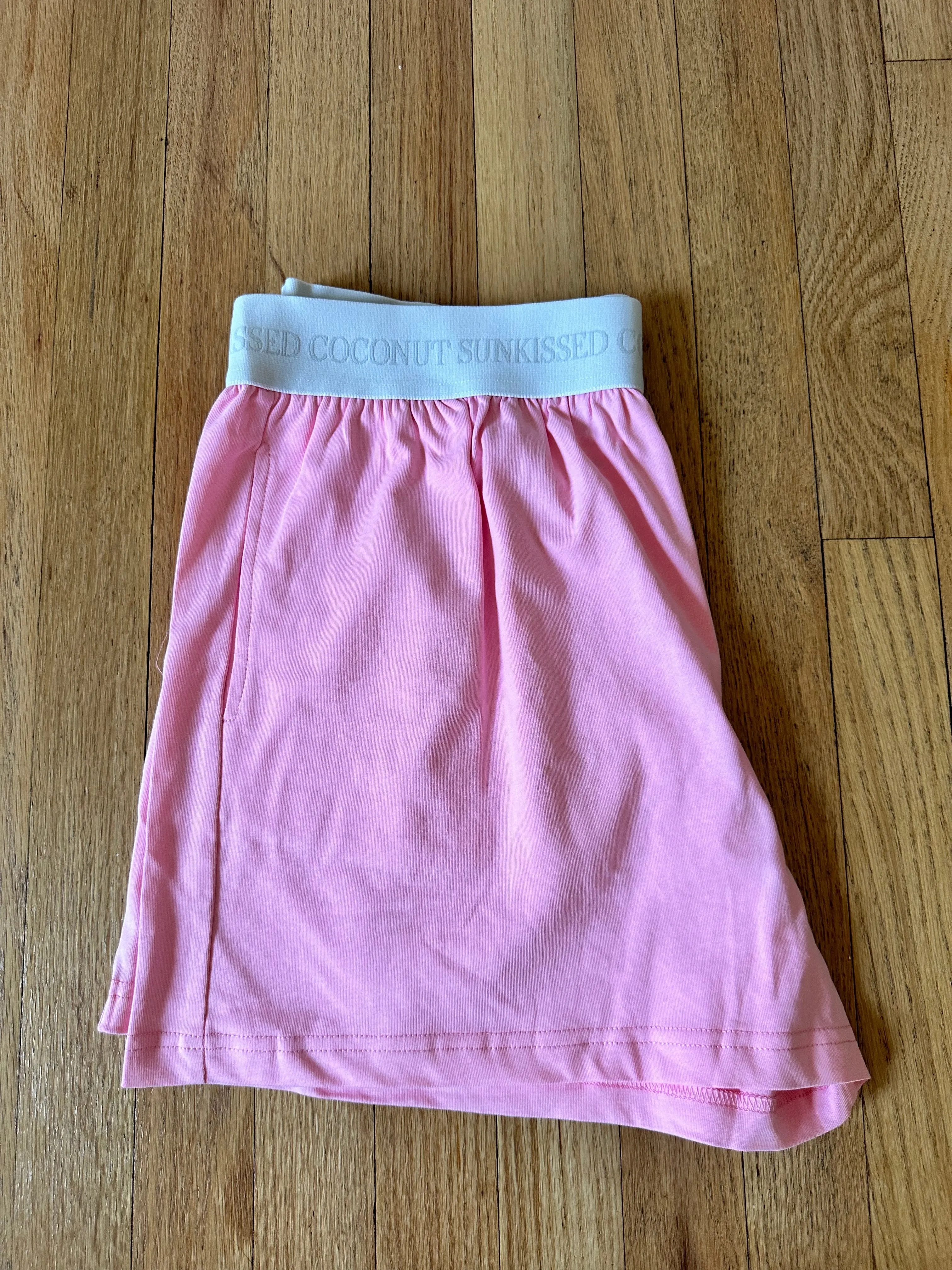 Lush Pink Basic Watercolor Shorts