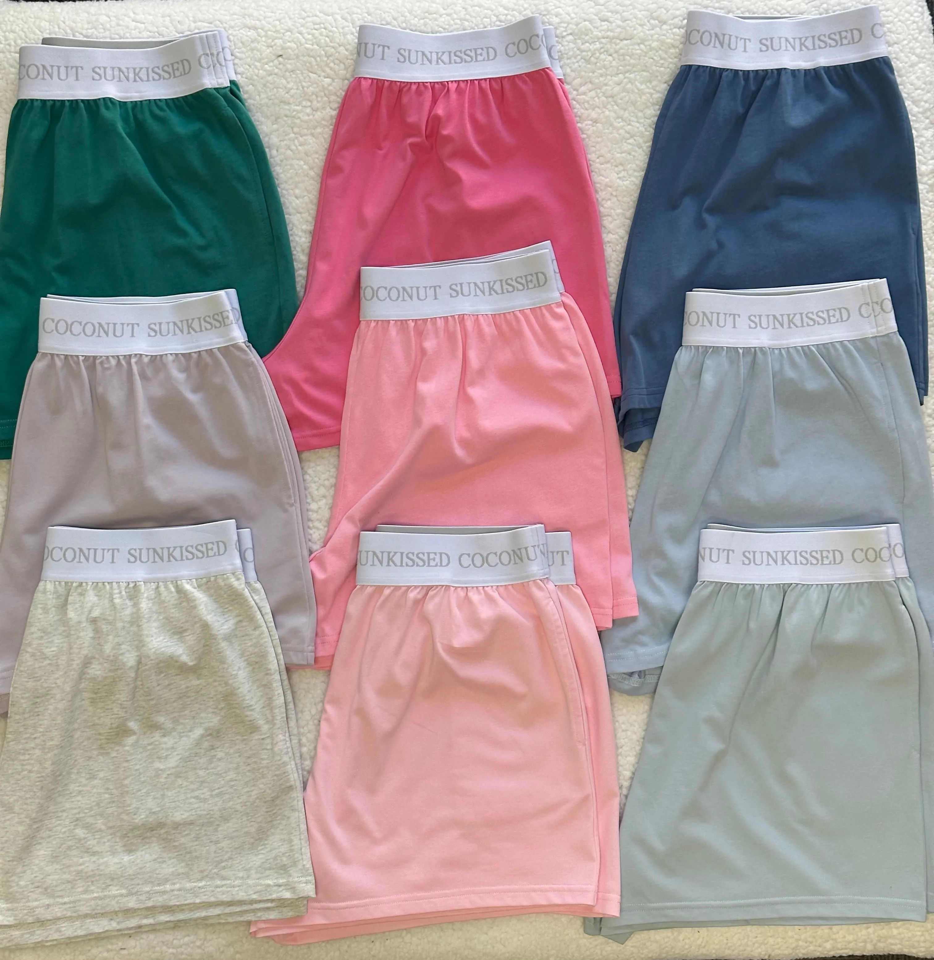 Malibu Pink Basic Watercolor Shorts