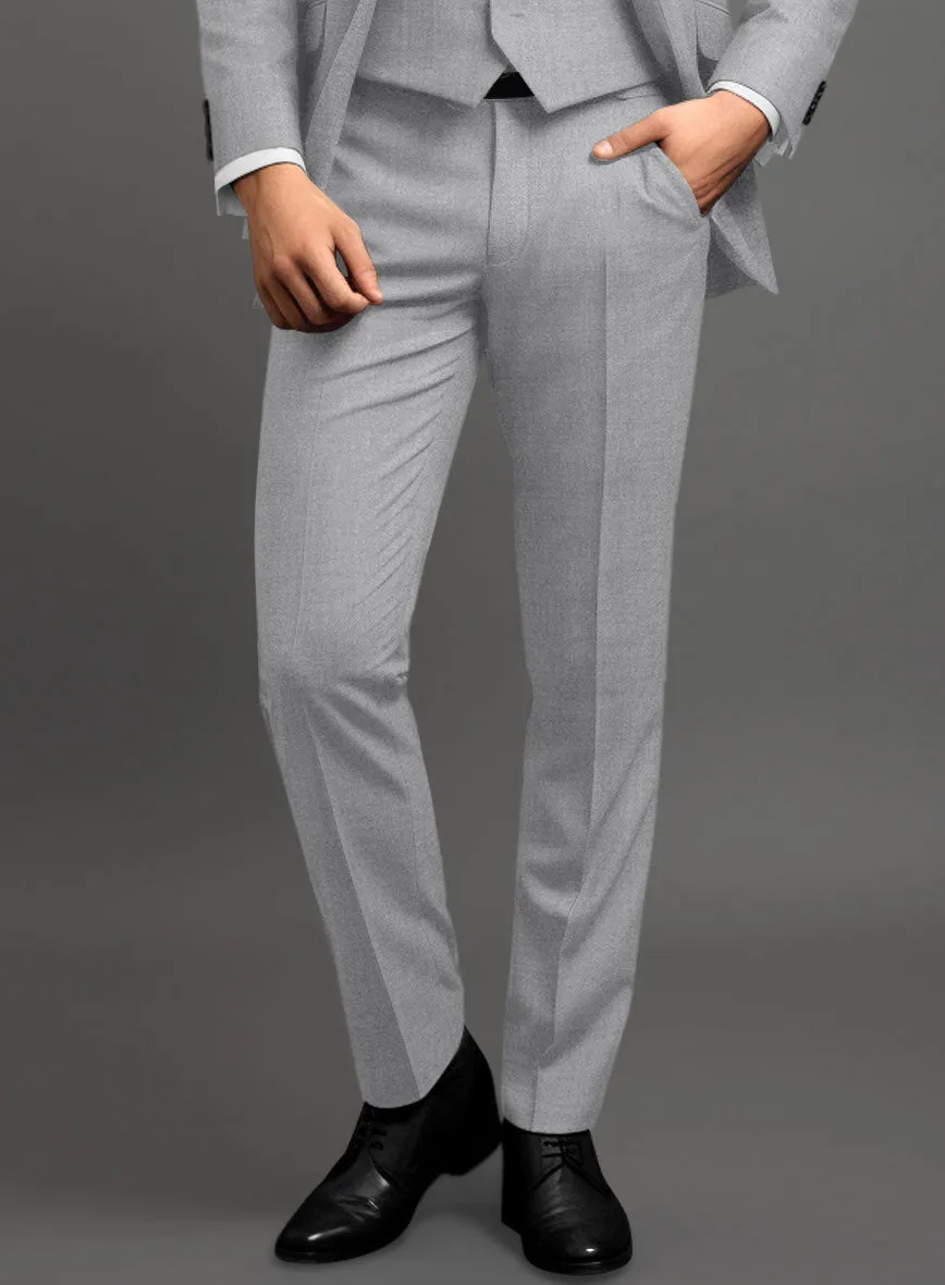 Marco Stretch Light Gray Wool Pants