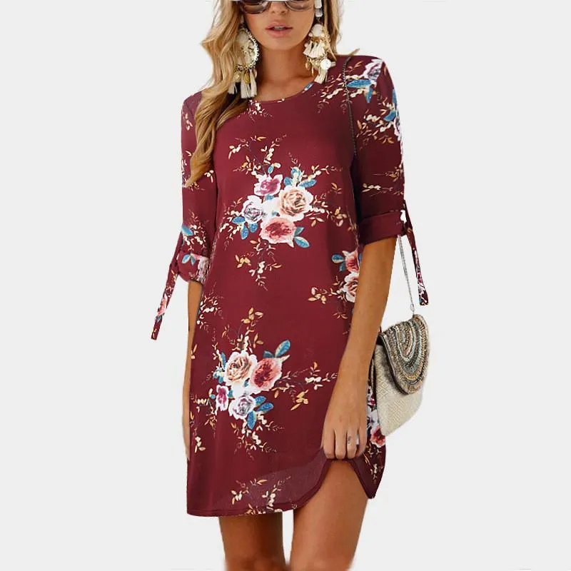 Marjorie - Floral Summer Tunic Dress