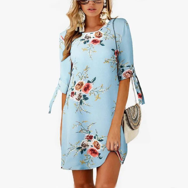 Marjorie - Floral Summer Tunic Dress