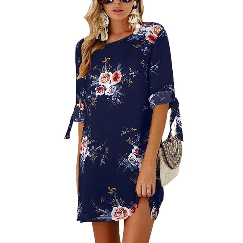 Marjorie - Floral Summer Tunic Dress