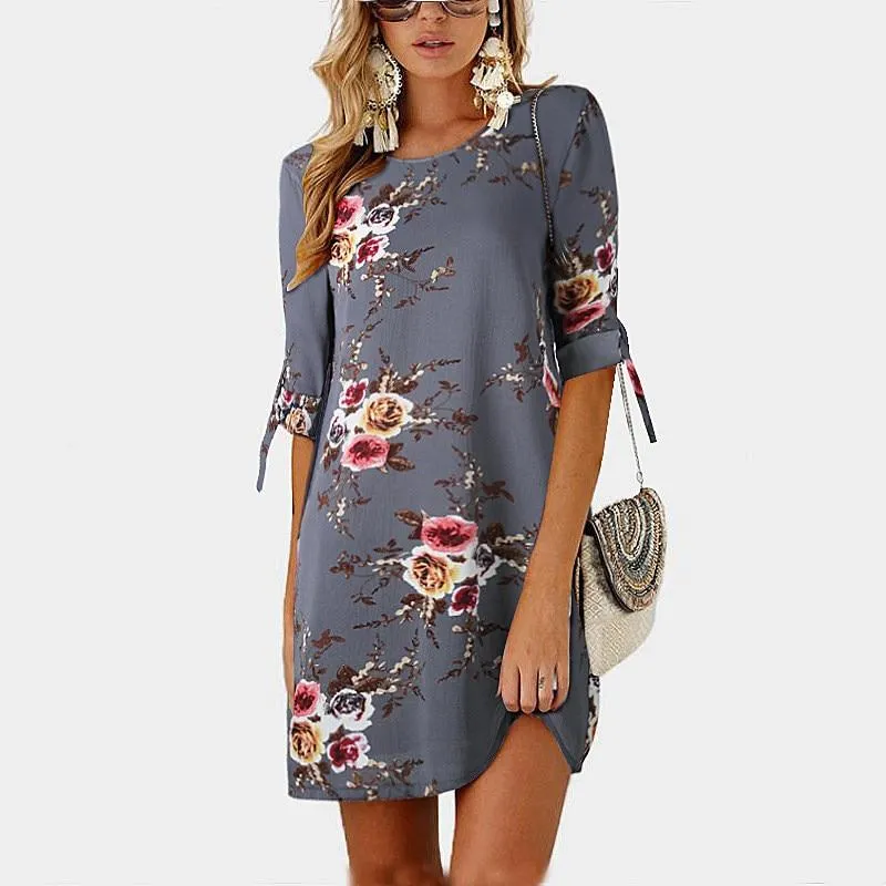 Marjorie - Floral Summer Tunic Dress