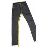 Mens Bondage Pants Black Leather Heavy Duty Jeans Trousers - R2-Bp