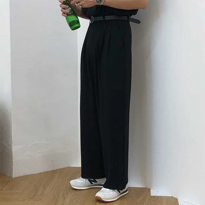 Men's Drape Casual All-match Straight Loose Wide-leg Floor Mopping Trousers