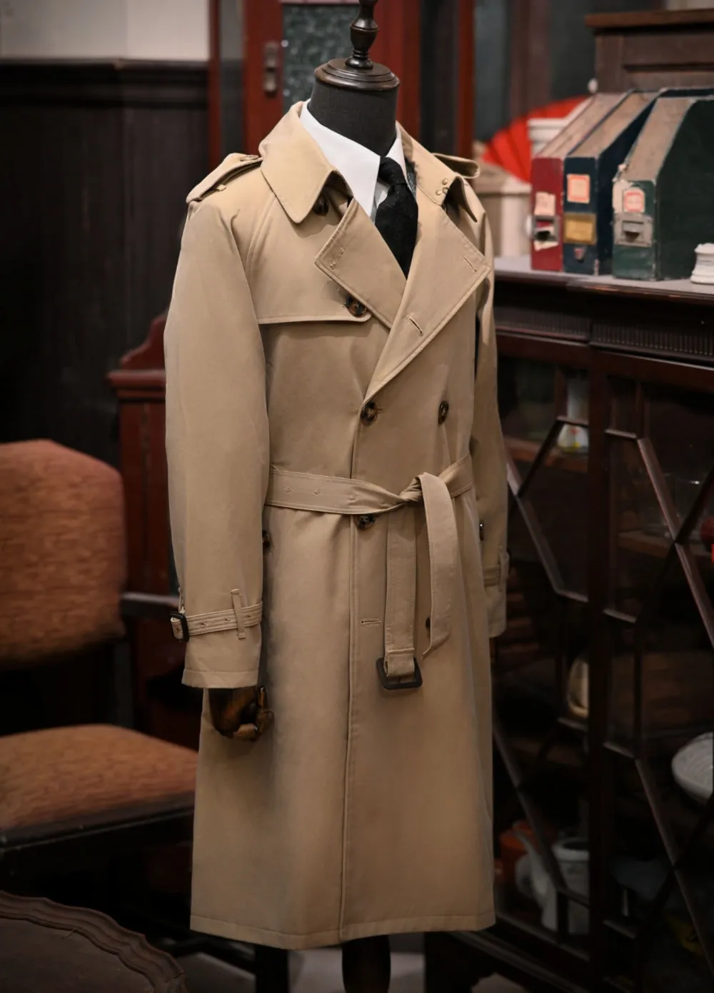 Men's Long Trench Coat