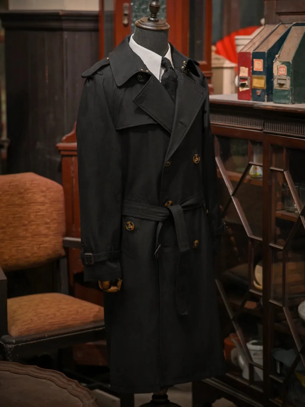 Men's Long Trench Coat