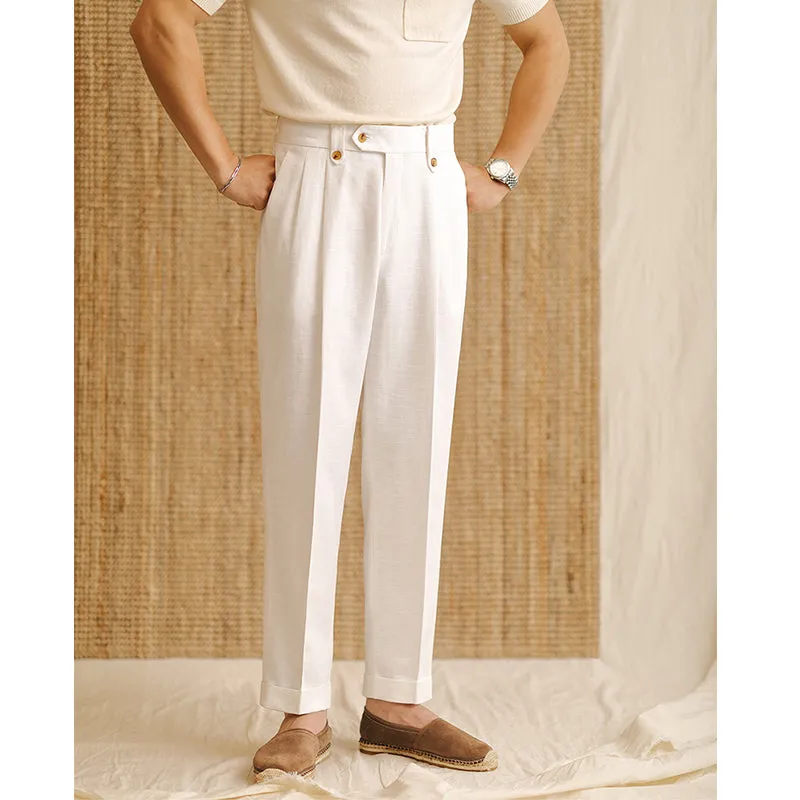 Men's Straight High Waist Loose Trousers