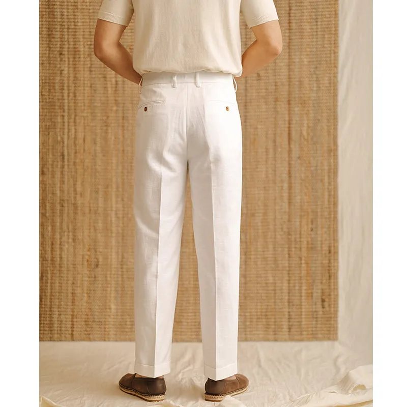 Men's Straight High Waist Loose Trousers