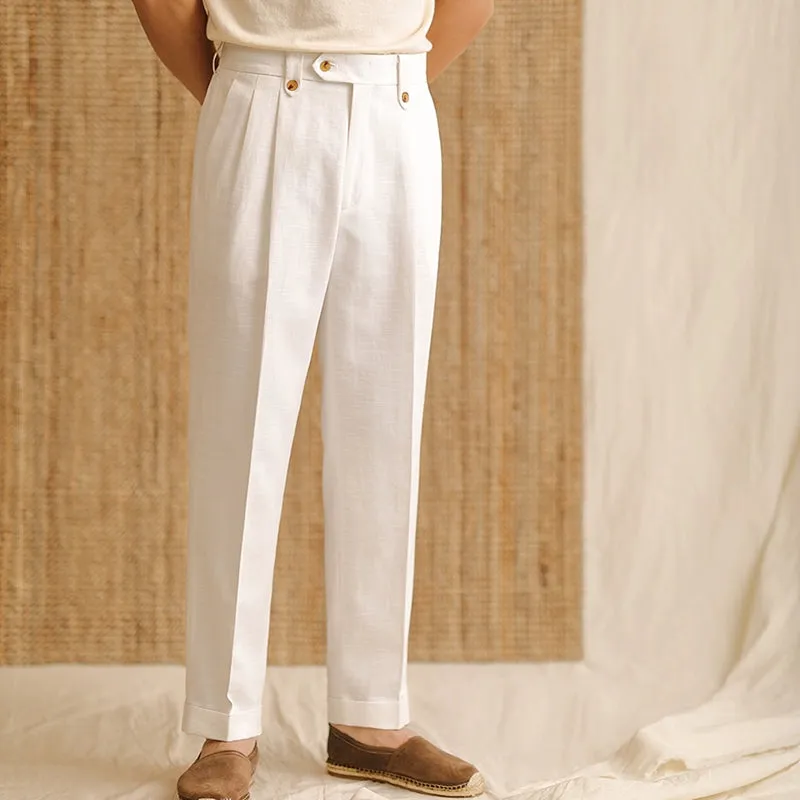 Men's Straight High Waist Loose Trousers