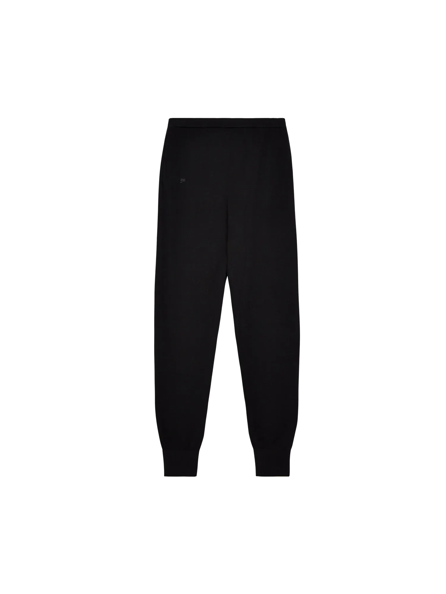 Merino Wool Track Pants—black